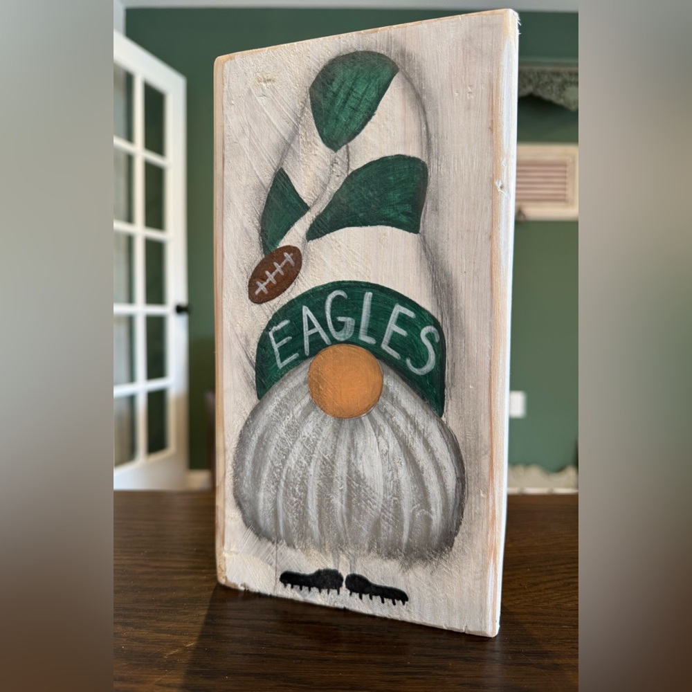 Wooden Eagles Gnome Decor